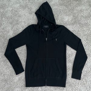 All saints sweater zip up hoodie